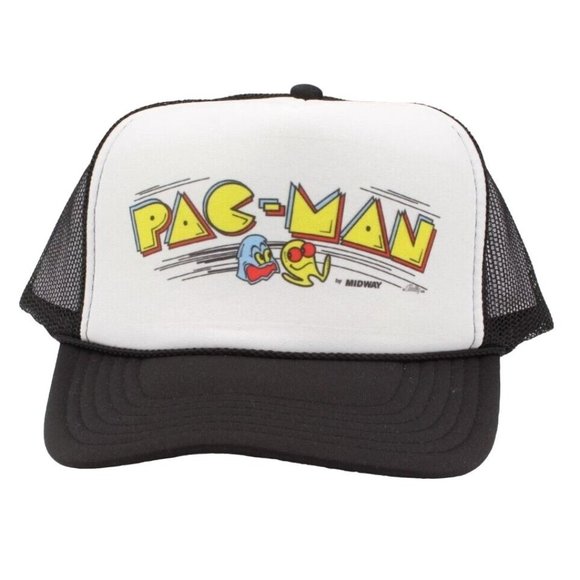 UNBRANDED Other - PAC-MAN Arcade Game Hat Vintage Trucker Hat Snap Back Adjustable.